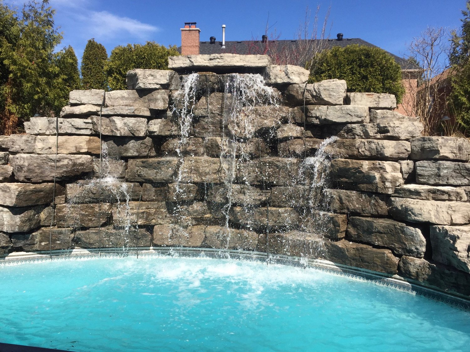 Natural Stone Waterfall